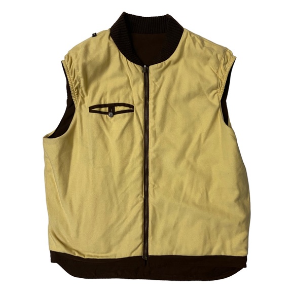 Loro Piana Men’s Brown Vest Size L  Pockets Warm Full Zip Cashmere - Picture 3 of 11